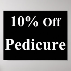 Póster 10% de descuento en Matte Poster de pedicura
