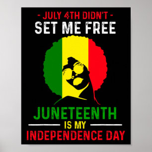 Póster 10 de junio: Bandera afroamericana libre