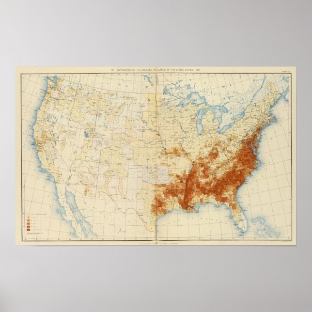 Póster 10 Población de color 1890 (Frente)