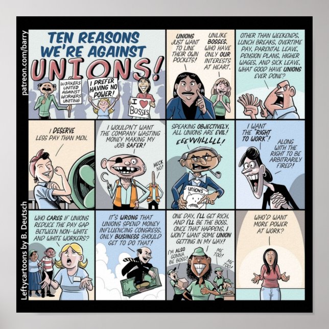 Póster 10 Razones En Contra De LAS UNIONES (Frente)