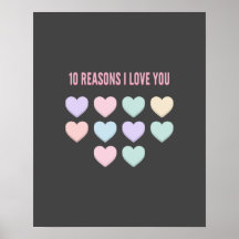 10 razones por las que te amo - Regalos para el dé