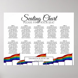 Póster 10 Tabla de asientos del Boda del Orgullo Gay