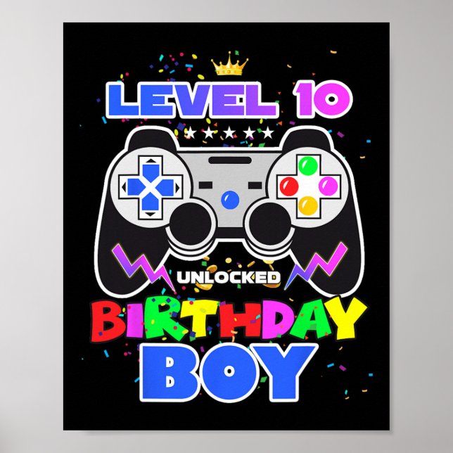 Póster 10 Videojuego de Birthday Boy 10 cumpleaños desblo (Frente)