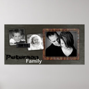 Póster 10"x20" 3 Slot Family Collage Montage Urban Blade
