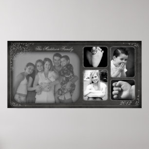Póster 10"x20" Montage Chalk Board de la familia Slot