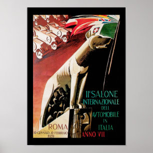 Póster 11º Salón Internazionale Automobile ~ Roma