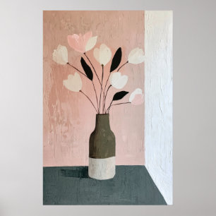 Póster 1129 Fuerza Y Calma De Un Minimalismo Floral - Hol