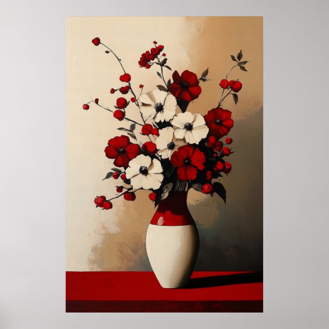 Póster 1132 Fuerza Y Calma De Un Minimalismo Floral - Hol (Frente)