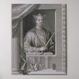 Póster 1133-89) reyes de Henry II (de Inglaterra a partir