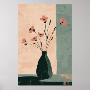 Póster 1133 Fuerza Y Calma De Un Minimalismo Floral - Hol