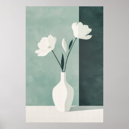 Póster 1137 Fuerza Y Calma De Un Minimalismo Floral - Hol