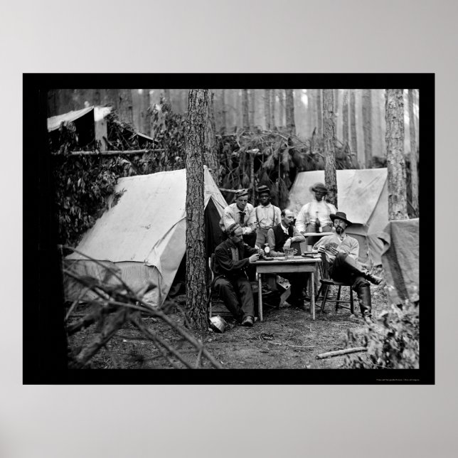 Póster 114ª Tarjeta de Jugador de Infantería 1864 (Frente)