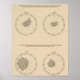 Póster 114 enfermedades generales de las muertes,