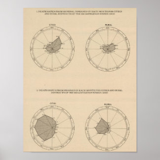 Póster 114 Muertes de enfermedades generales, sarampión 1