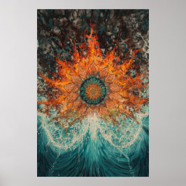 Póster 1151 Fuego Y Agua