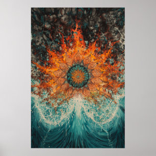 Póster 1151 Fuego Y Agua