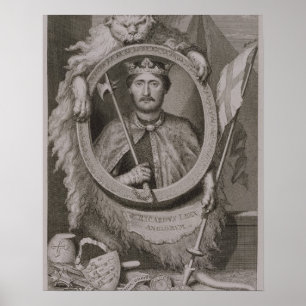 Póster 1157-99) reyes de Richard I "Coeur de Lion" (de