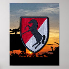 Póster 11.ª acr Cavalry Air Cav Vetereans Vets Patch