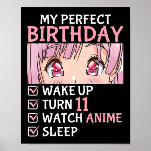 Póster 11.ª Guardia de Cumpleaños Anime 11 años Anime Ado
