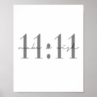 Póster 11:11 Hacer Un Deseo