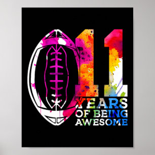 Póster 11 Años De Ser Fútbol Increíble 11 Años
