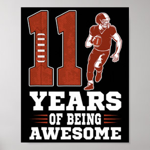 Póster 11 Años De Ser Un Muchacho Impresionante 11º Fútbo