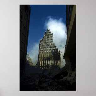 Póster 11 de septiembre de 2001 el World Trade Center