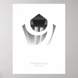 Póster 11 de septiembre nunca olvidaremos al Poster
