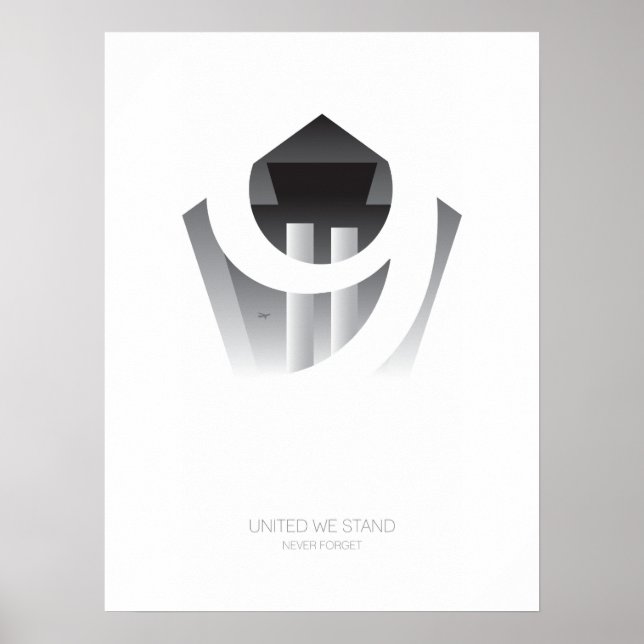 Póster 11 de septiembre nunca olvidaremos al Poster (Frente)
