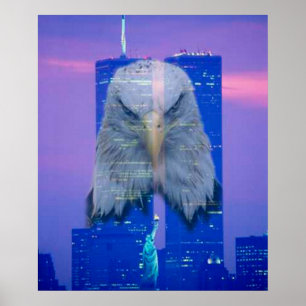 Póster 11 de septiembre Poster de memoria