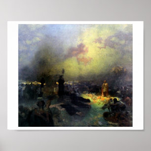 Póster #11 Después de la batalla de Vitkov Hill, Mucha