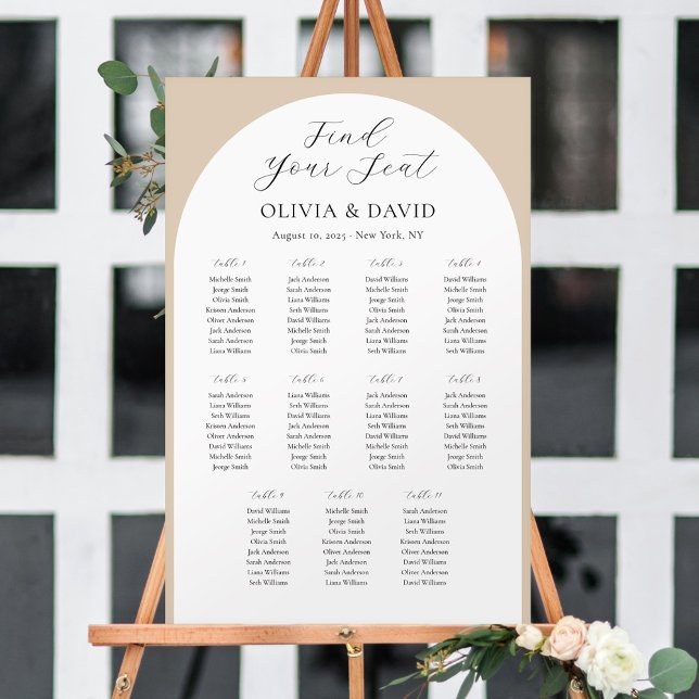 Póster 11 Mesas De Arco Beige Encuentra La Tabla De Asien (Subido por el creador)