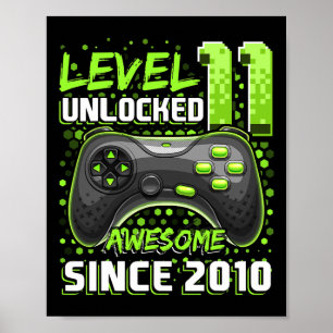 Póster 11 video juego 2010 desbloqueado 11 cumpleaños
