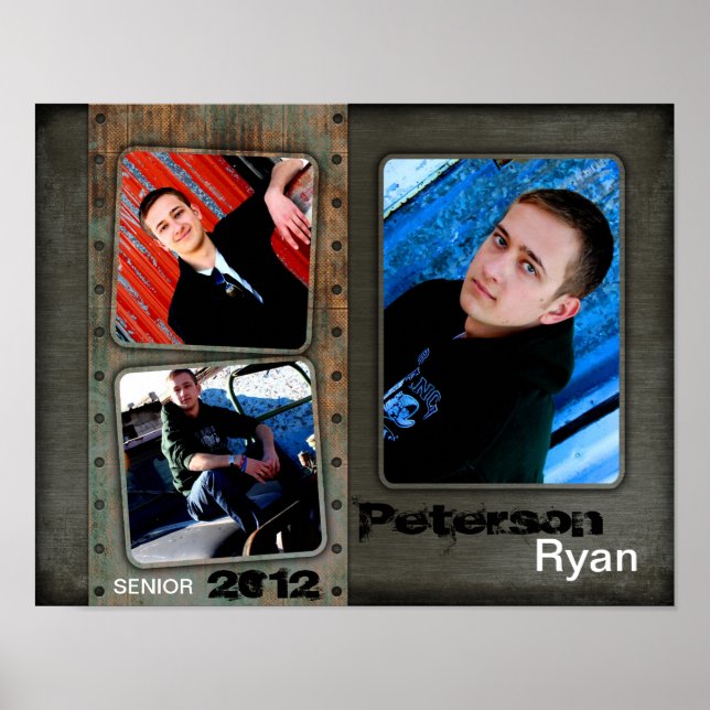 Póster 11"x14" 3 Ranura Collage Montaje de serie superior (Frente)