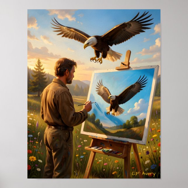 Póster 11 X 14 Downloadable The Artist Eagle (Frente)