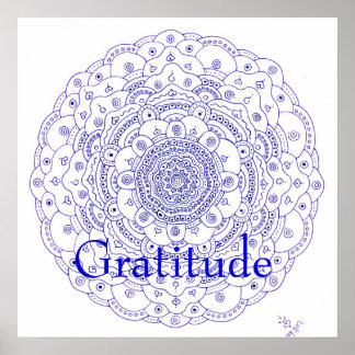 Póster 11Mandala 6, Gratitud
