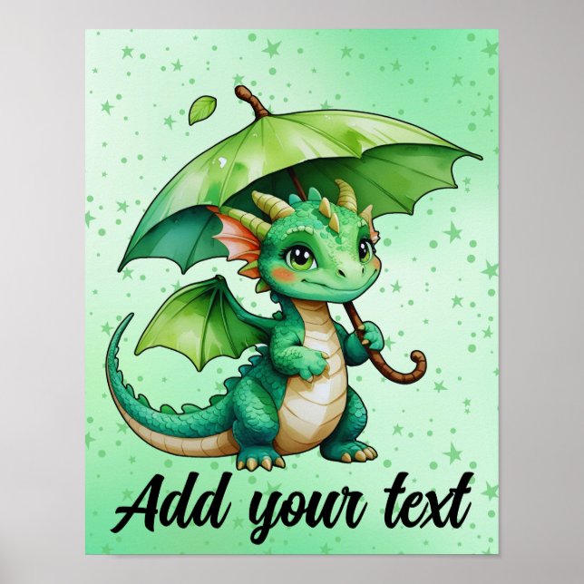 Póster 11x14 Pastel Dragon Wall Art (Frente)