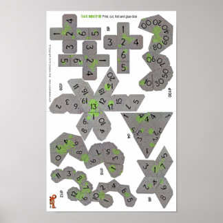 Póster 11x17-papel-dados-Toxic-hoja industrial-prensa