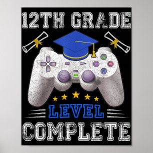 Póster 12º Grado De Grado De Graduado Cl Completa De Juga