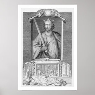 Póster 1239-1307) reyes de Edward I (de Inglaterra a