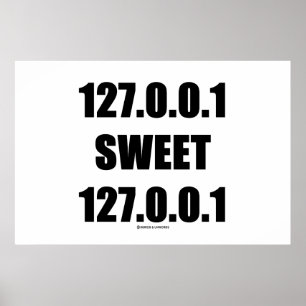 Póster 127.0.0.1 Dulce 127.0.0.1 (Geek Hogar Dulce)