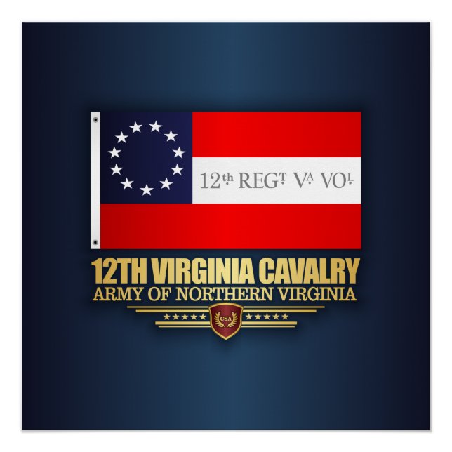 Póster 12.ª caballería de Virginia (f10) (Anverso)