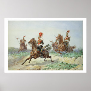 Póster 12.ª Royal Lancers (con lápiz reforzado con