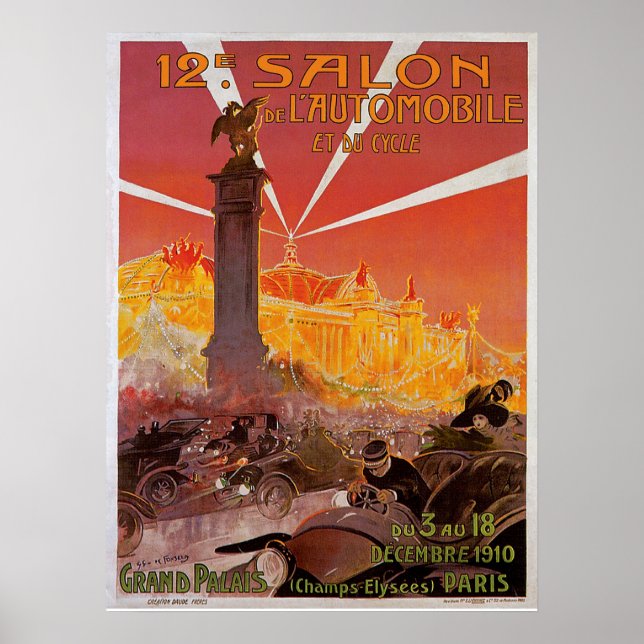 Póster 12.º Salón del Automóvil (Frente)