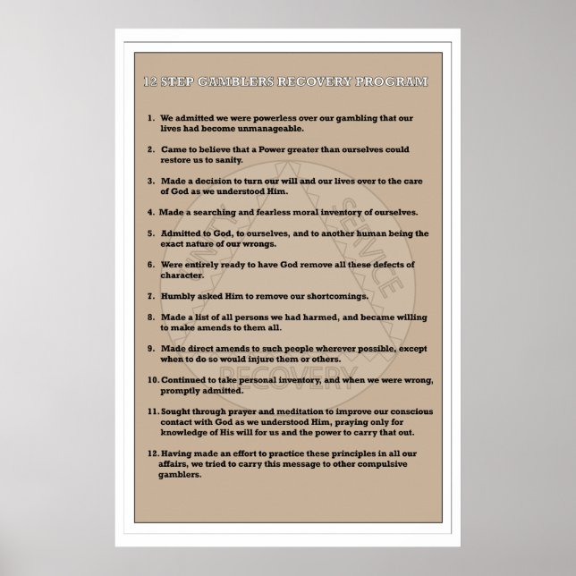 Póster 12 Avance Adicción Recuperación (Frente)