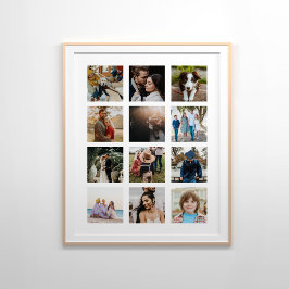 Póster 12 collage de fotos