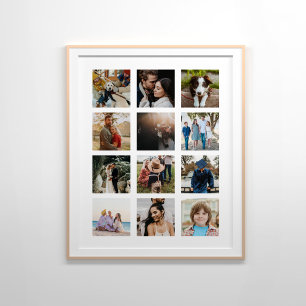 Póster 12 collage de fotos