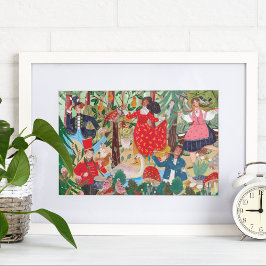 Póster 12 días de Ilustracion de Navidades