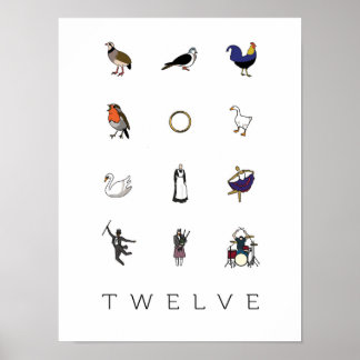 Póster 12 días de Navidades