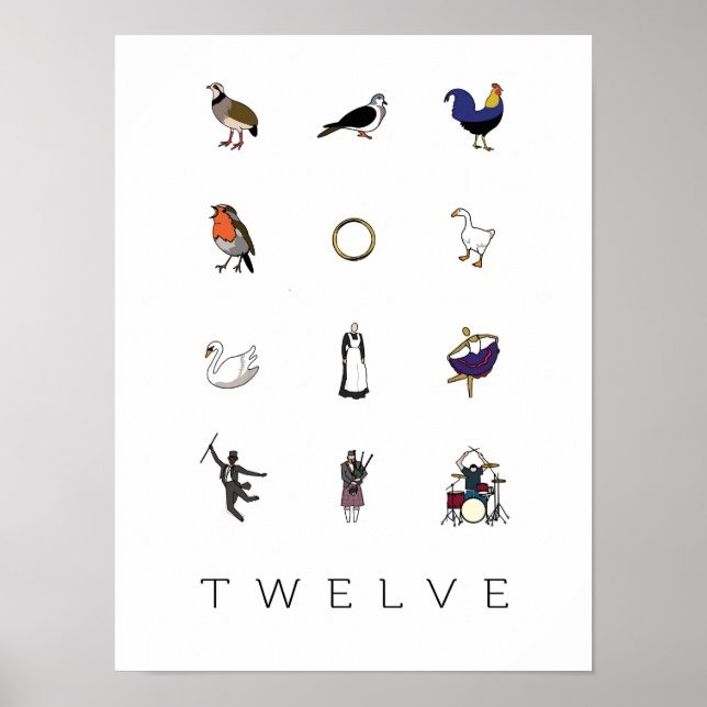 Póster 12 días de Navidades (Frente)